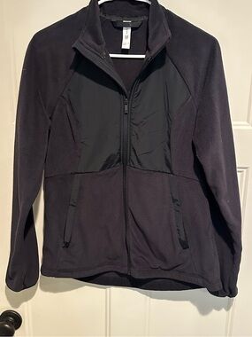 All in Motion Women's Black Full-Zip Fleece Jacket - M
